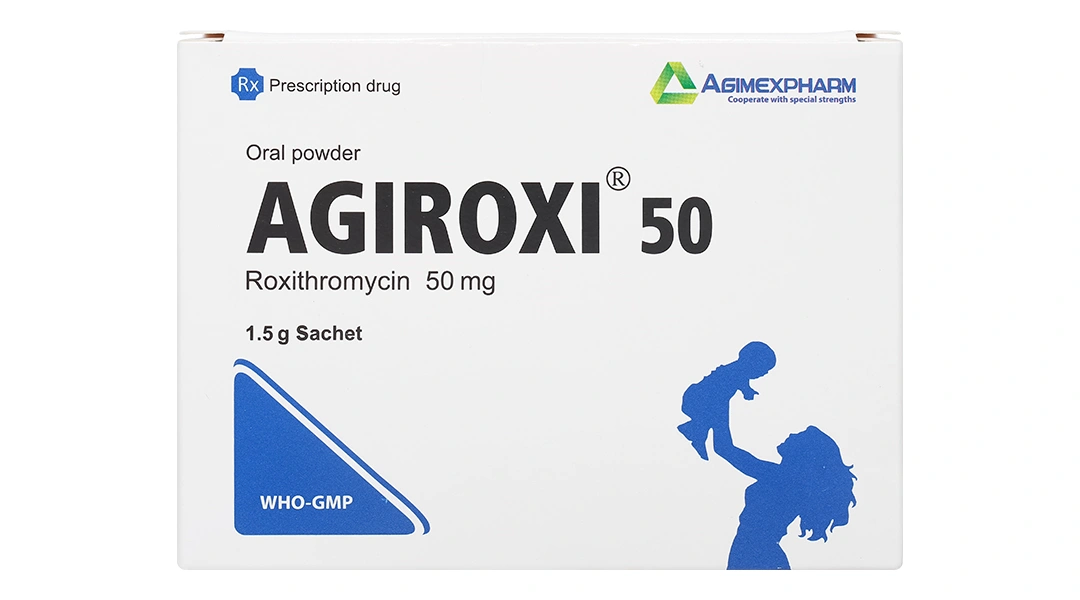 Thuốc bột Agiroxi 50 trị nhiễm khuẩn hô hấp, bệnh bạch hầu (30 gói x 1.5g) - 1