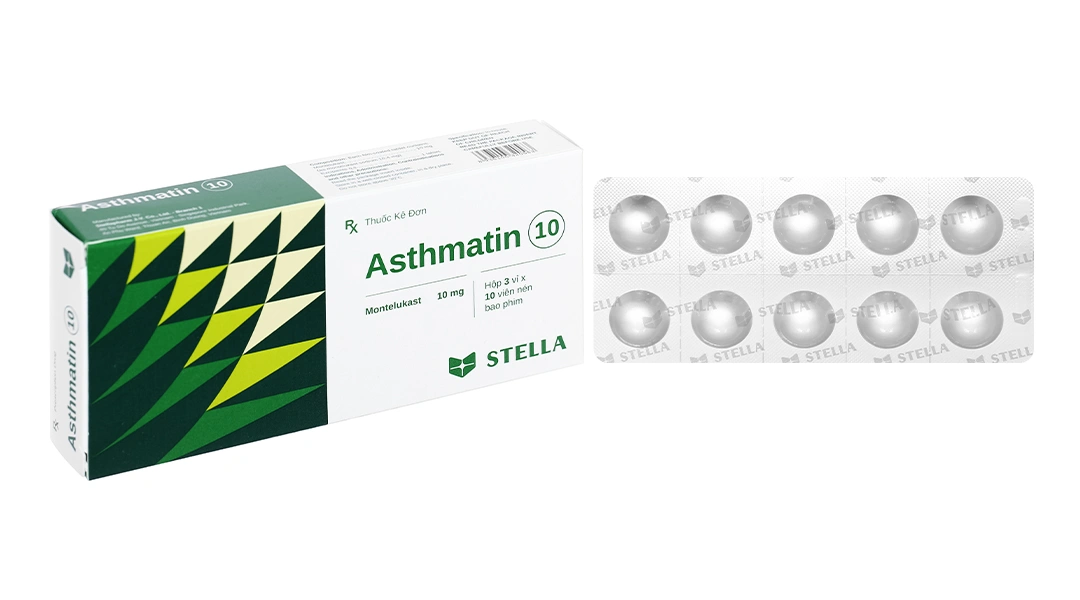 Asthmatin 10 trị hen suyễn (3 vỉ x 10 viên) - 