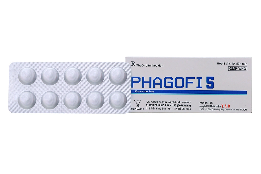 Phagofi 5 trị hen suyễn (3 vỉ x 10 viên) - 