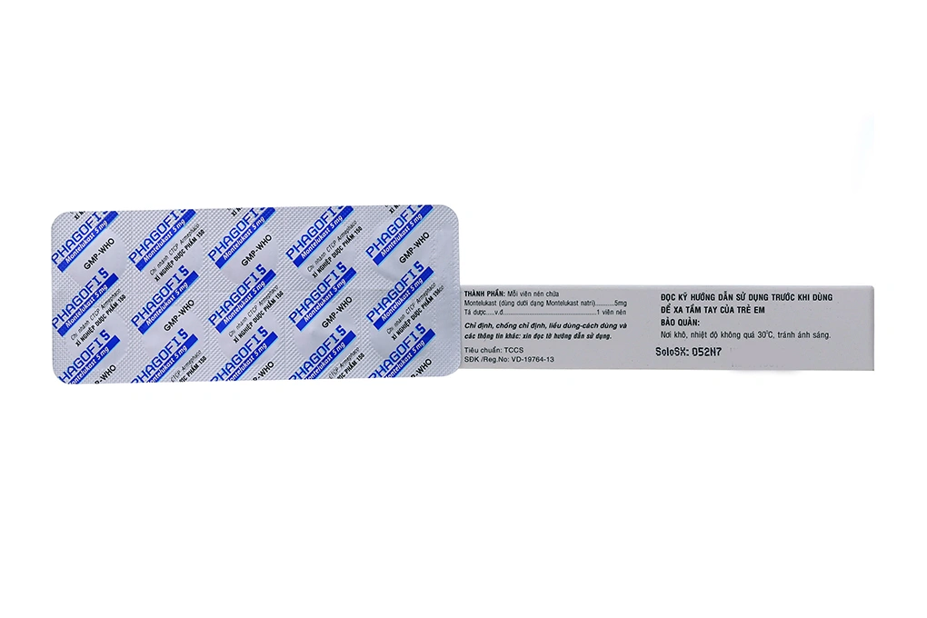 Phagofi 5 trị hen suyễn (3 vỉ x 10 viên) - 1