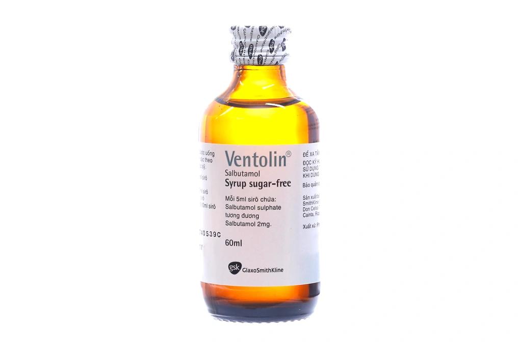 Siro Ventolin 2mg/5ml trị hen suyễn chai 60ml - 3