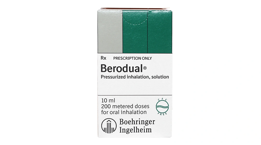 Dung dịch xịt khí dung Berodual điều trị tắc nghẽn phổi mãn tính bình 200 liều - 1