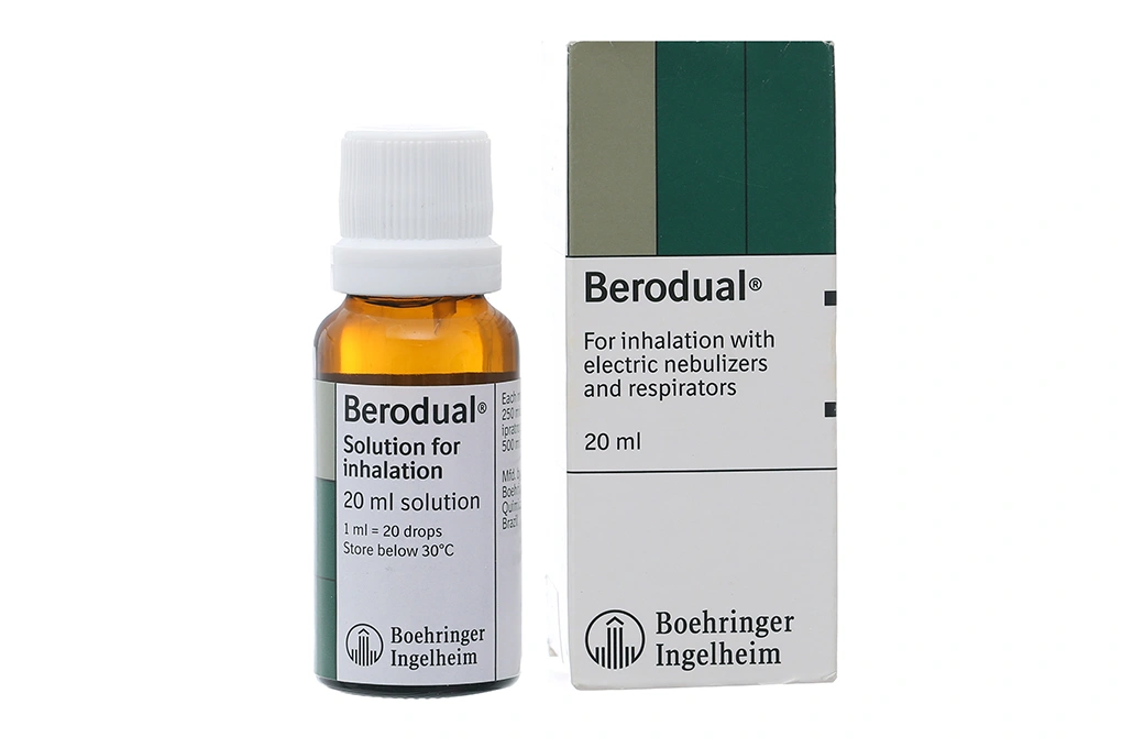 Dung dịch khí dung Berodual điều trị bệnh tắc nghẽn phổi mãn tính chai 20ml - 