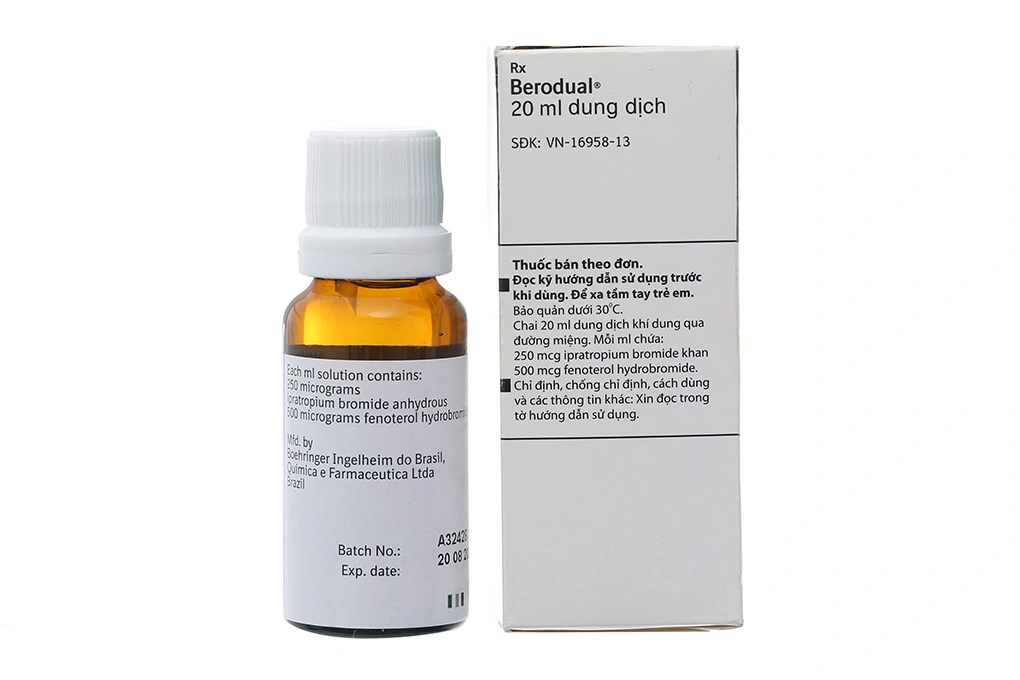 Dung dịch khí dung Berodual điều trị bệnh tắc nghẽn phổi mãn tính chai 20ml - 1