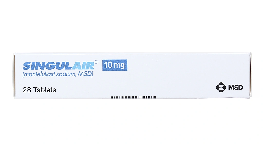 Singulair 10mg dự phòng, trị hen phế quản mạn tính (2 vỉ x 14 viên) - 2