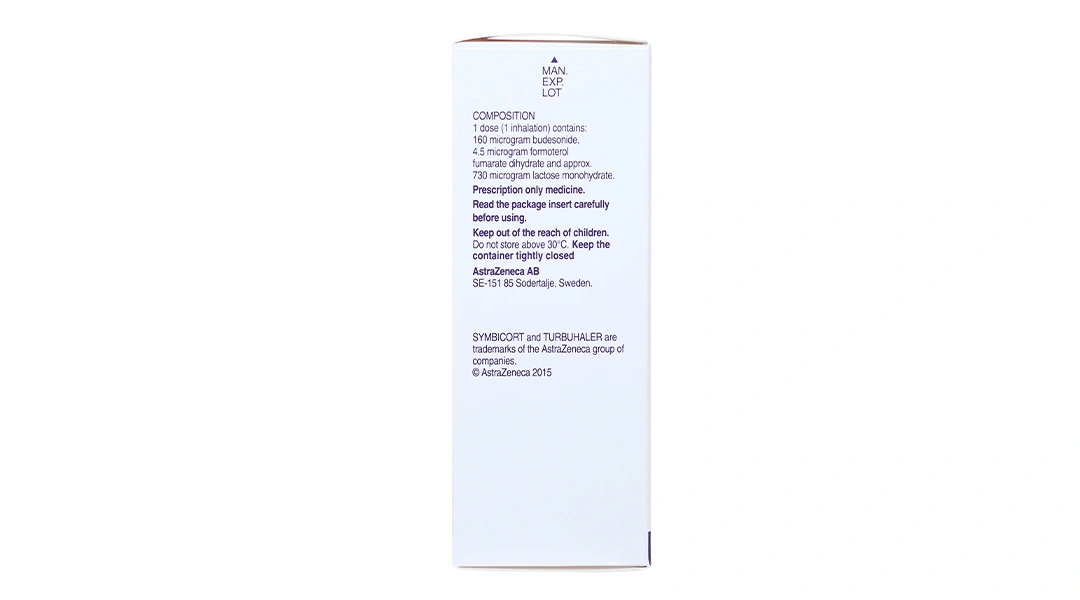 Bột hít phân liều Symbicort Turbuhaler 160/4.5mcg điều trị hen suyễn bình 60 liều hít - 4