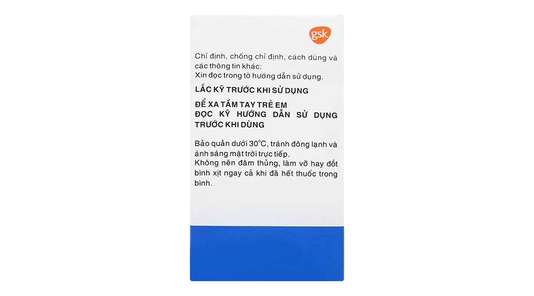 Hỗn dịch xịt Ventolin Inhaler 100mcg/liều trị hen suyễn bình 200 liều xịt - 1
