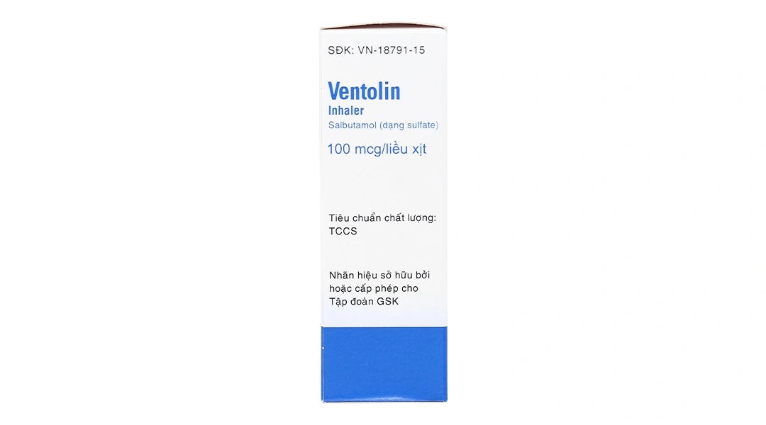 Hỗn dịch xịt Ventolin Inhaler 100mcg/liều trị hen suyễn bình 200 liều xịt - 3