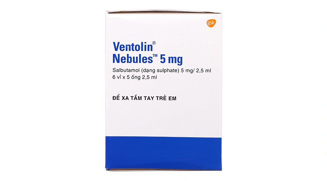 Dung dịch khí dung Ventolin Nebules 5mg trị hen suyễn (20 ống x 2.5ml) - 8