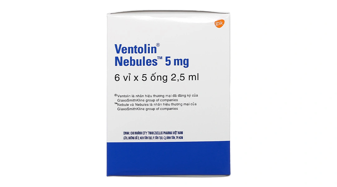 Dung dịch khí dung Ventolin Nebules 5mg trị hen suyễn (20 ống x 2.5ml) - 9