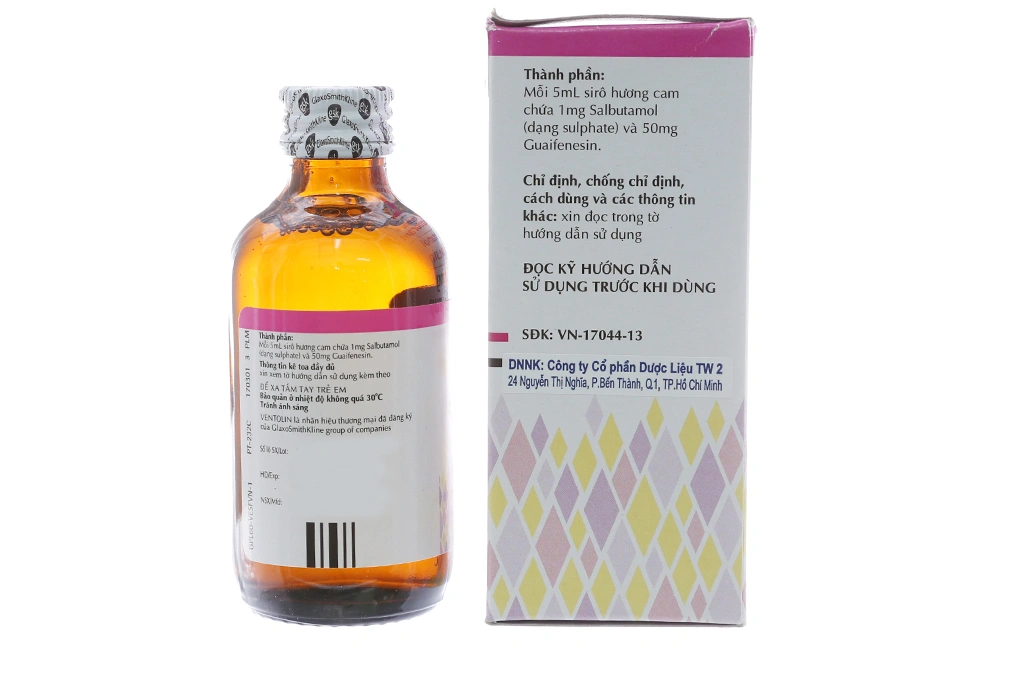 Siro Ventolin Expectorant trị hen suyễn chai 60ml - 1