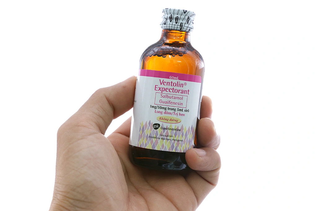 Siro Ventolin Expectorant trị hen suyễn chai 60ml - 3
