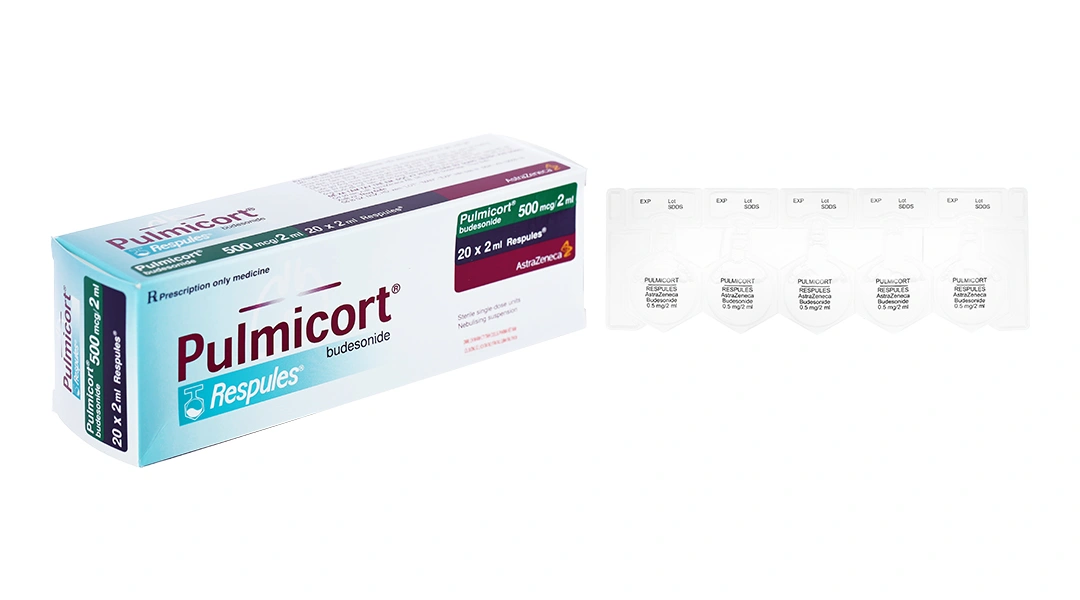 Hỗn dịch khí dung Pulmicort Respules 500mcg/2ml trị hen phế quản (20 ống x 2ml) - 