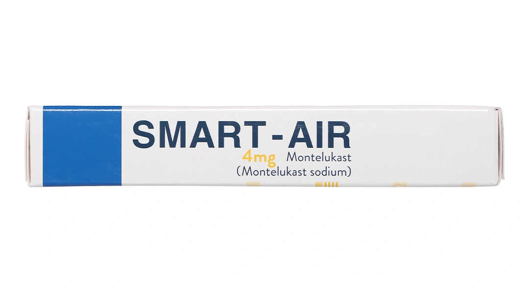 Viên nhai Smart - Air 4mg phòng và trị hen phế quản mạn tính (1 vỉ x 10 viên) - 2