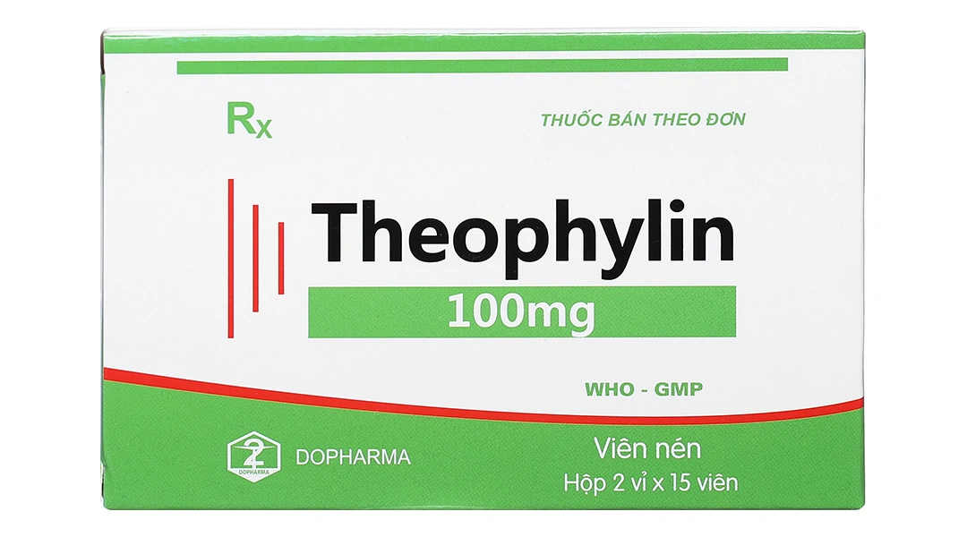 Theophylin Dopharma 100mg trị hen suyễn (2 vỉ x 15 viên) - 2
