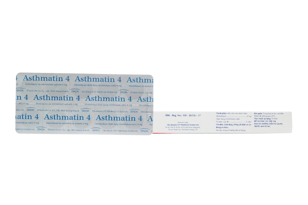 Viên nhai Asthmatin 4 trị hen suyễn (3 vỉ x 10 viên) - 2