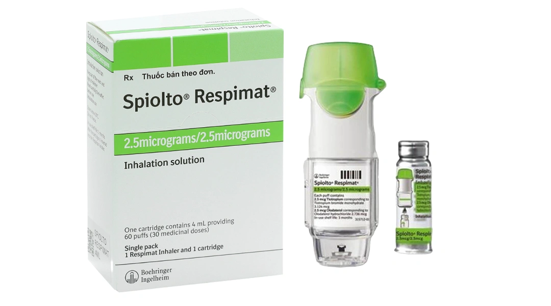Dung dịch hít Spiolto Respimat 2.5mcg/2.5mcg trị tắc nghẽn phổi mãn tính bình 30 liều xịt - 