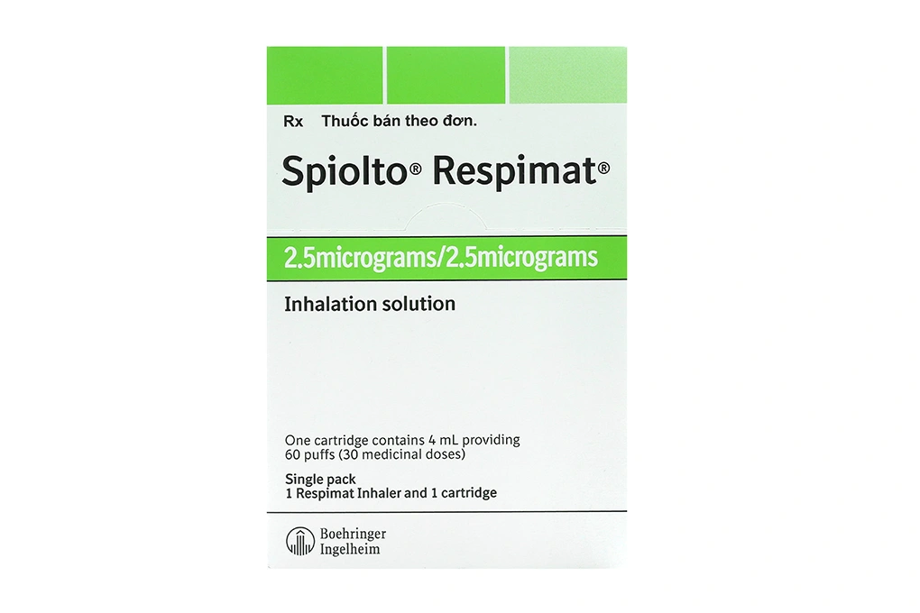 Dung dịch hít Spiolto Respimat 2.5mcg/2.5mcg trị tắc nghẽn phổi mãn tính bình 30 liều xịt - 1