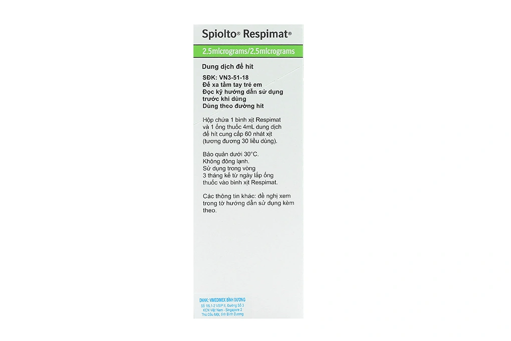 Dung dịch hít Spiolto Respimat 2.5mcg/2.5mcg trị tắc nghẽn phổi mãn tính bình 30 liều xịt - 3