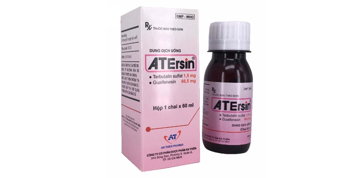 Dung dịch uống ATErsin trị hen suyễn, viêm phế quản chai 60ml - 