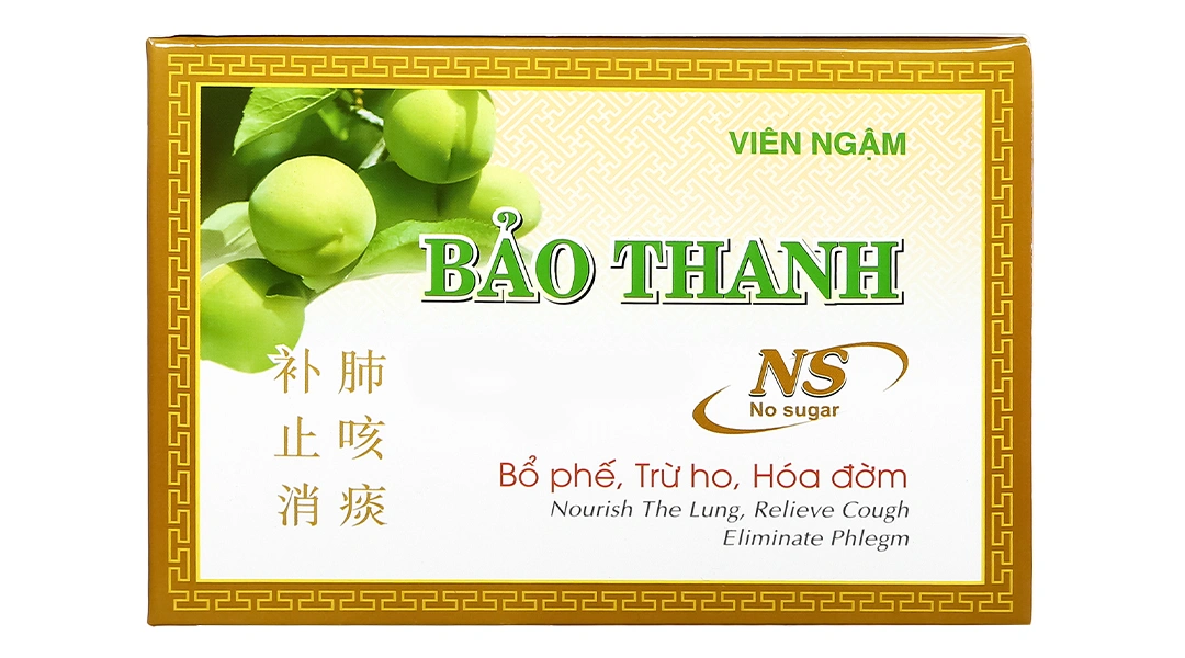 Viên ngậm Bảo Thanh không đường trị ho, bổ phế (20 vỉ x 5 viên) - 5