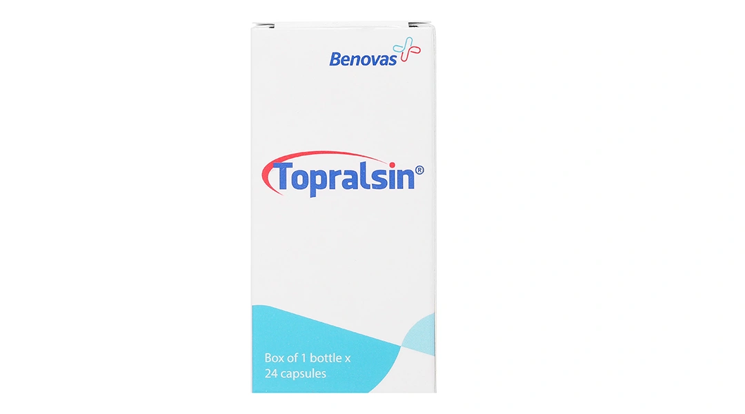 Topralsin trị triệu chứng ho khan, đặc biệt ho nhiều về đêm lọ 24 viên - 2