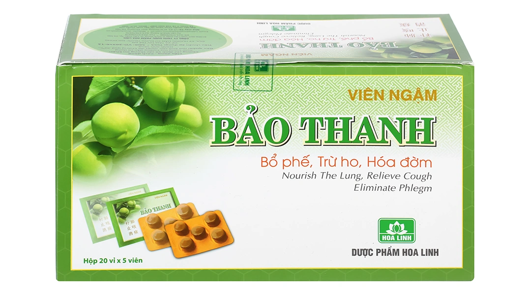 Viên ngậm Bảo Thanh trị ho, bổ phế (20 vỉ x 5 viên) - 2