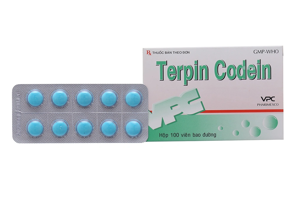 Terpin Codein VPC trị ho khan, ho do kích ứng (10 vỉ x 10 viên) - 