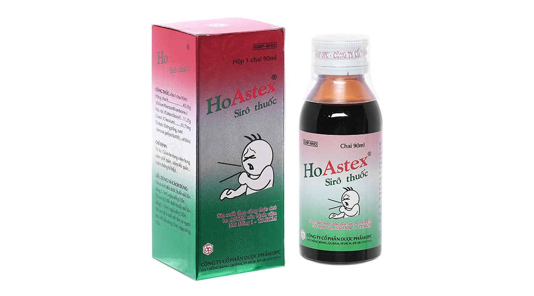 Siro HoAstex trị ho, giảm ho trong viêm họng, viêm phế quản, khí quản chai 90ml - 7