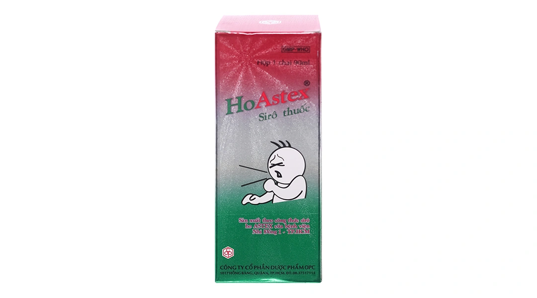 Siro HoAstex trị ho, giảm ho trong viêm họng, viêm phế quản, khí quản chai 90ml - 9
