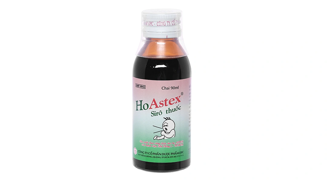 Siro HoAstex trị ho, giảm ho trong viêm họng, viêm phế quản, khí quản chai 90ml - 12