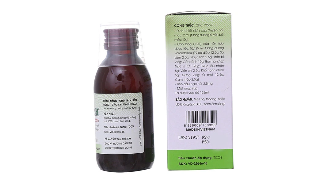 Siro Bảo Thanh trị ho, bổ phế chai 125ml - 1