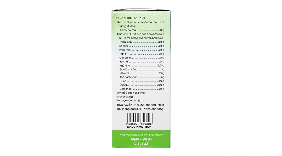 Siro Bảo Thanh trị ho, bổ phế chai 125ml - 4