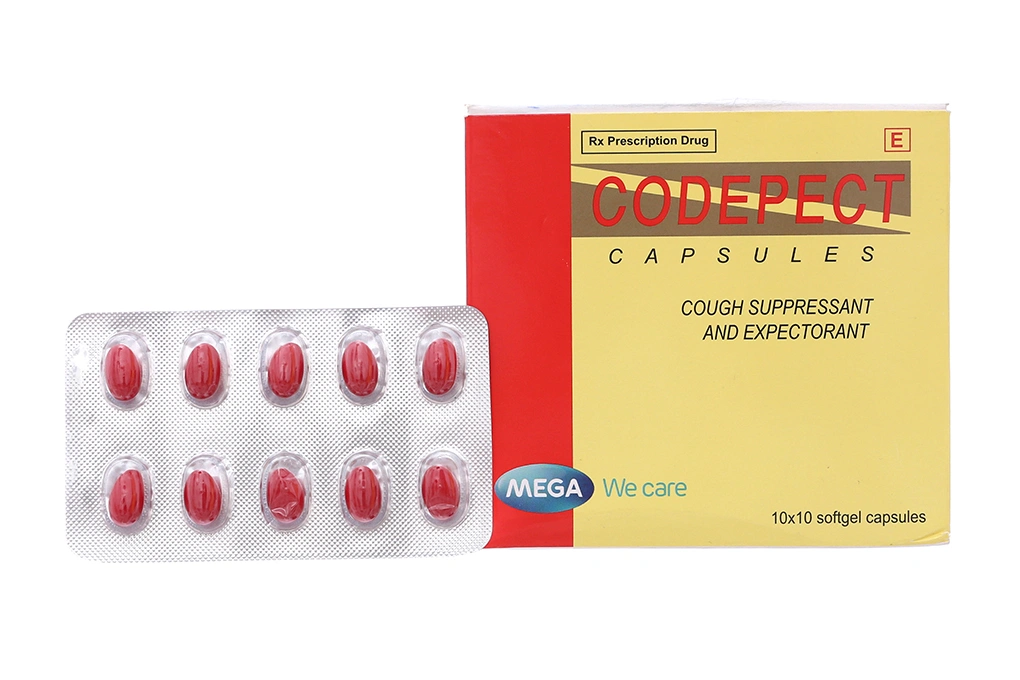 Codepect trị ho khan, ho do kích ứng (10 vỉ x 10 viên) - 