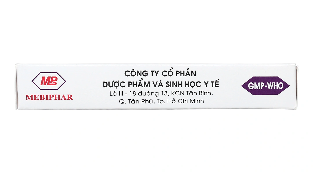 Eprazinone Mebiphar 50mg trị viêm phế quản, suy hô hấp, viêm mũi (3 vỉ x 10 viên) - 2