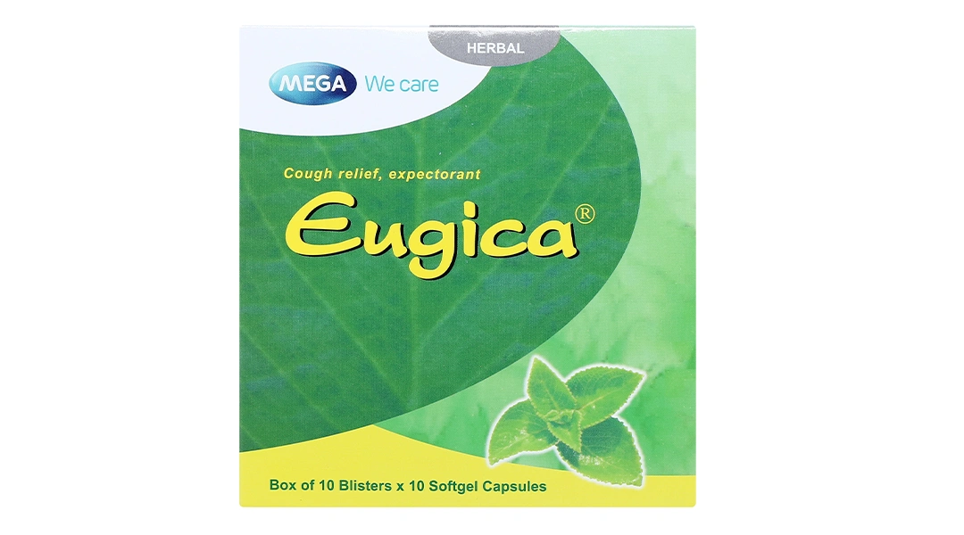 Eugica trị ho, đau họng, sổ mũi, cảm cúm, long đàm (10 vỉ x 10 viên) - 10