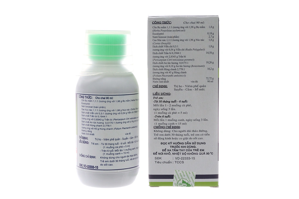 Siro Pectol-E trị ho, viêm phế quản chai 90ml - 