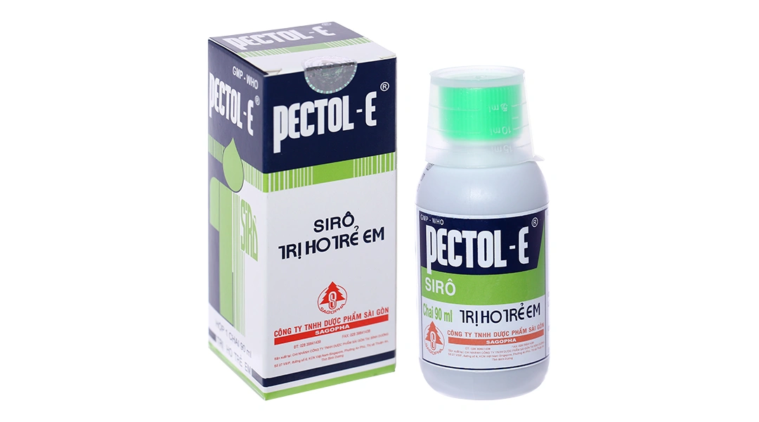 Siro Pectol-E trị ho, viêm phế quản chai 90ml - 1