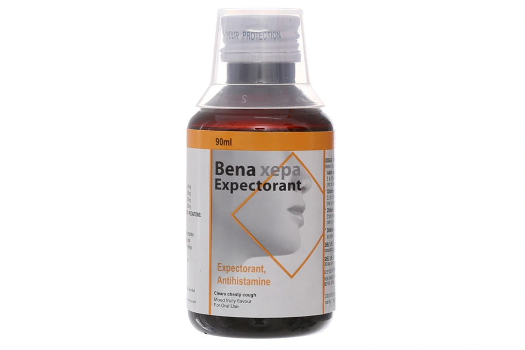 Siro Benaxepa Expectorant trị ho, cảm cúm chai 90ml - 2