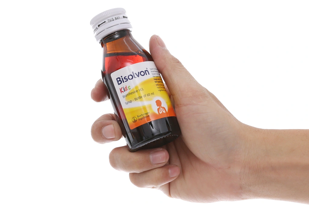 Siro Bisolvon Kids làm loãng đờm trong các bệnh phế quản phổi cấp chai 60ml - 5