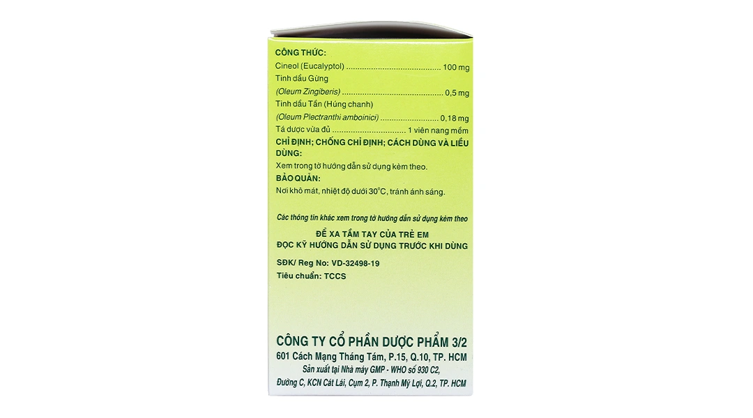 Tragutan sát khuẩn hô hấp, dịu cơn ho (10 vỉ x 10 viên) - 3