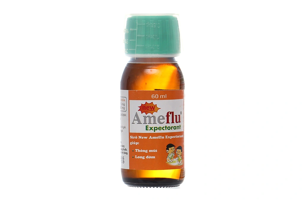 Siro Ameflu Expectorant loãng đàm, giảm chảy nước mũi chai 60ml - 4