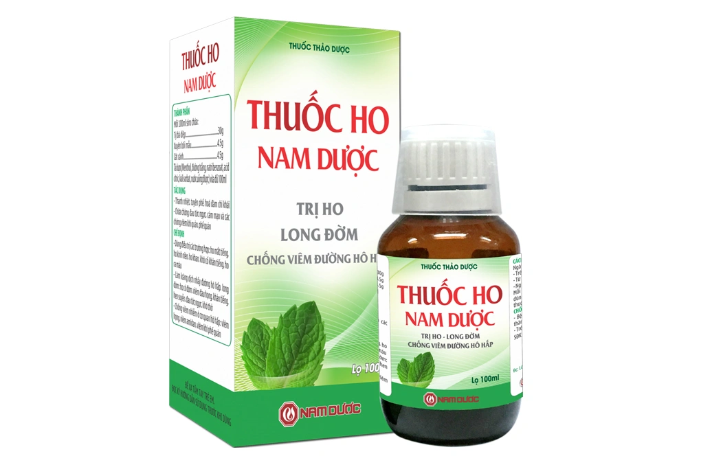 Siro Nam Dược trị ho, giảm viêm đường hô hấp chai 100ml - 