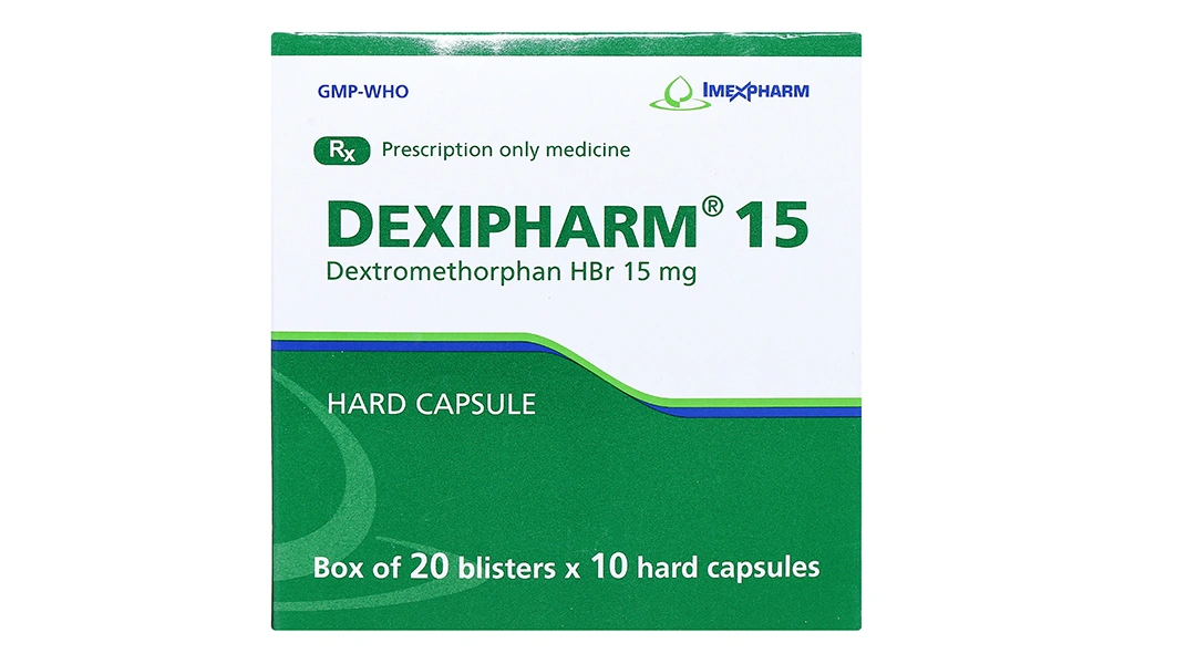 Dexipharm 15 trị ho khan, ho do kích ứng (20 vỉ x 10 viên) - 1