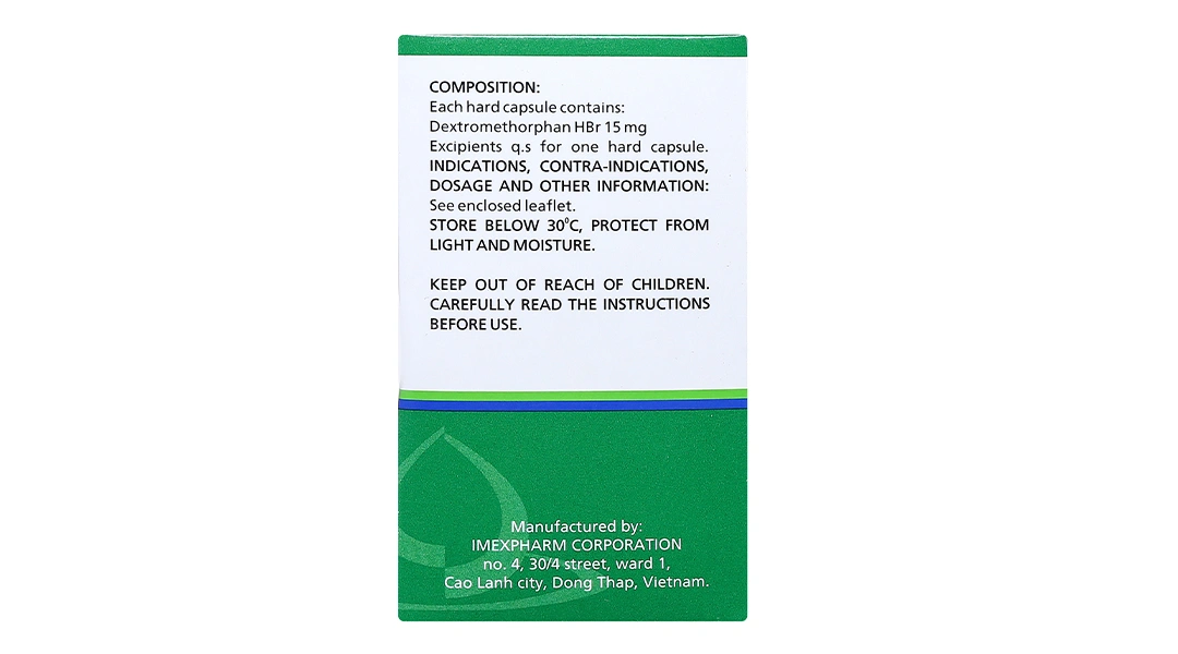 Dexipharm 15 trị ho khan, ho do kích ứng (20 vỉ x 10 viên) - 2