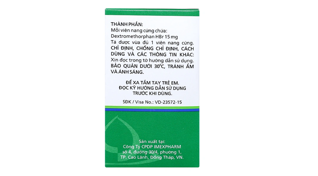 Dexipharm 15 trị ho khan, ho do kích ứng (20 vỉ x 10 viên) - 3