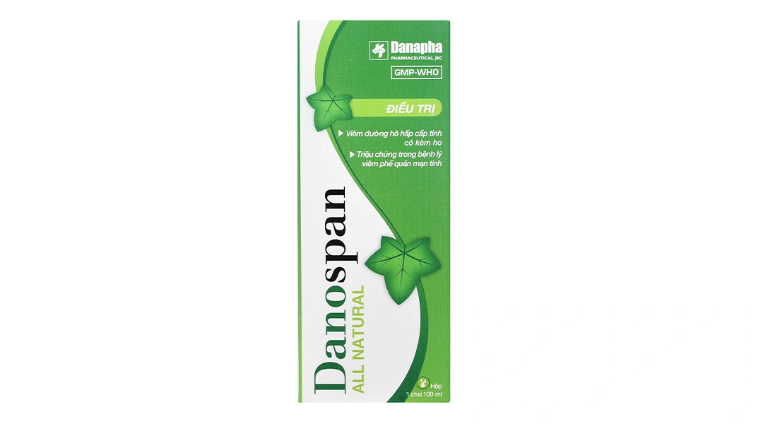 Siro Danospan trị viêm đường hô hấp cấp có kèm ho, viêm phổi mạn tính chai 100ml - 2