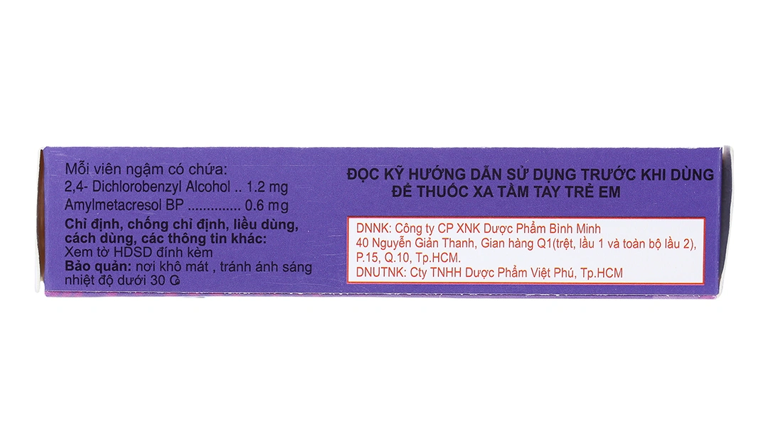 Viên ngậm Cufo trị viêm họng, đau họng (2 vỉ x 12 viên) - 2