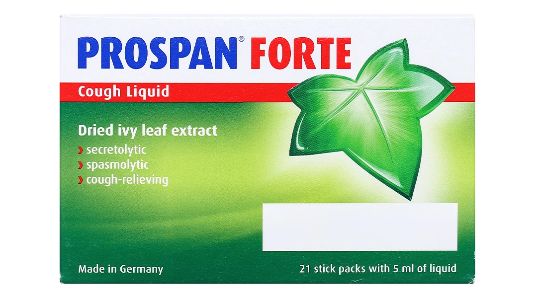 Siro Prospan Forte trị ho, viêm hô hấp, phế quản (21 gói x 5ml) - 2