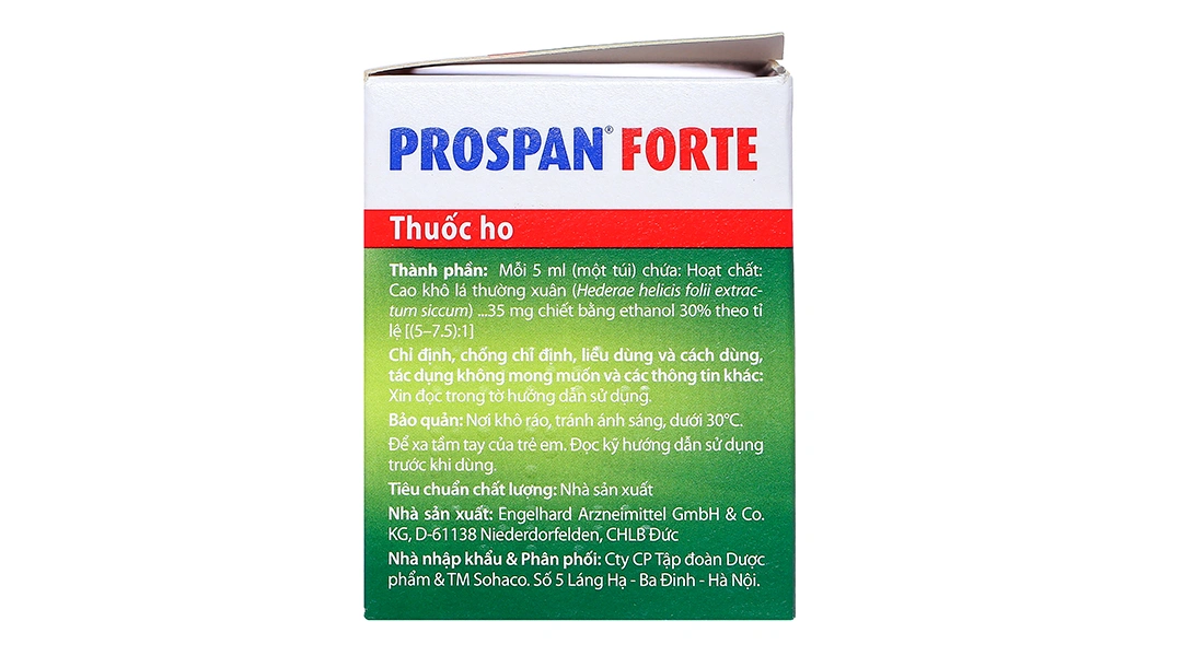 Siro Prospan Forte trị ho, viêm hô hấp, phế quản (21 gói x 5ml) - 4